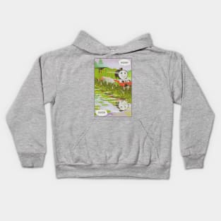 Henry the Green Engine Vintage Card Kids Hoodie